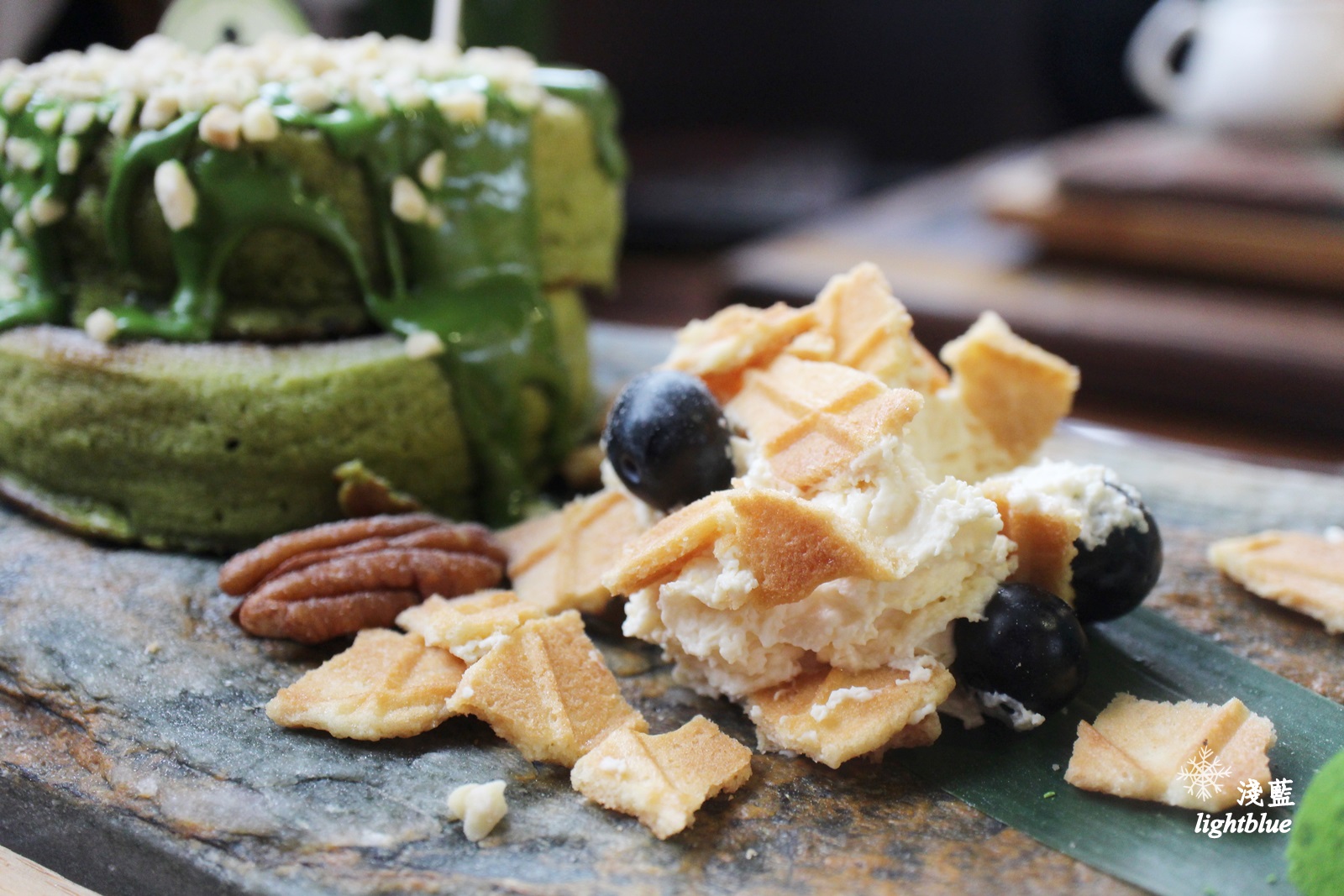 台中美食：淺藍 × 三星丸～草莓季限定必吃草莓御判燒、山城花魁、山城盛宴，滿滿的抹茶加草莓大平台!