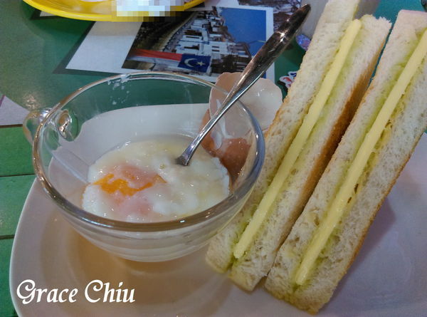 馬來加央烤麵包+大馬半生熟蛋 MAMAK檔