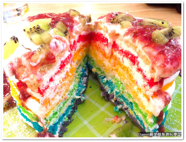 『桃園咖啡店下午茶推薦』老咩咖啡鬆餅★超人氣隱藏版甜點彩虹蛋糕/桃園彩虹蛋糕擄獲許多少女心/老闆是正妹的咖啡店