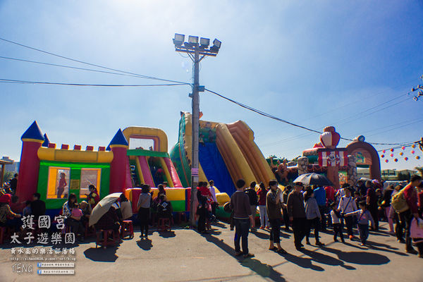 護國宮太子遊樂園|桃園新春必遊廟宇;大年初一免費玩到大年初五;全台之最~八尺六寸泥塑三太子神像。