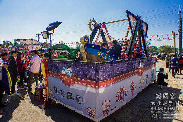 護國宮太子遊樂園|桃園新春必遊廟宇;大年初一免費玩到大年初五;全台之最~八尺六寸泥塑三太子神像。