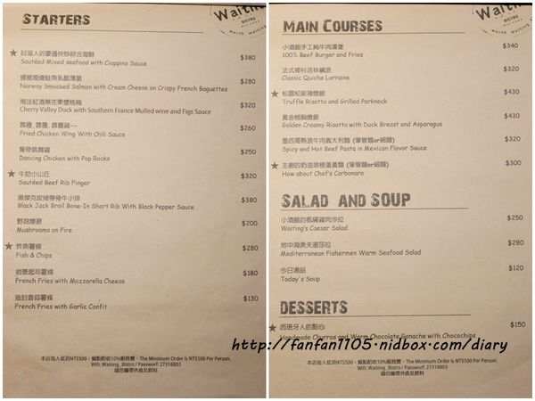 【餐酒館推薦】Waiting Bistro 異國風味 捷運忠孝復興站餐酒館 (1).jpg