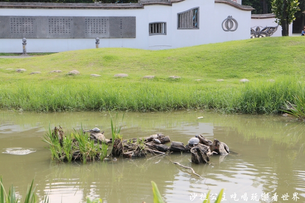 溪北生態休閒公園:新北板橋特色公園『溪北生態休閒公園』Q版章魚造型磨石子共融性滑梯遊戲場/盪鞦韆/沙坑