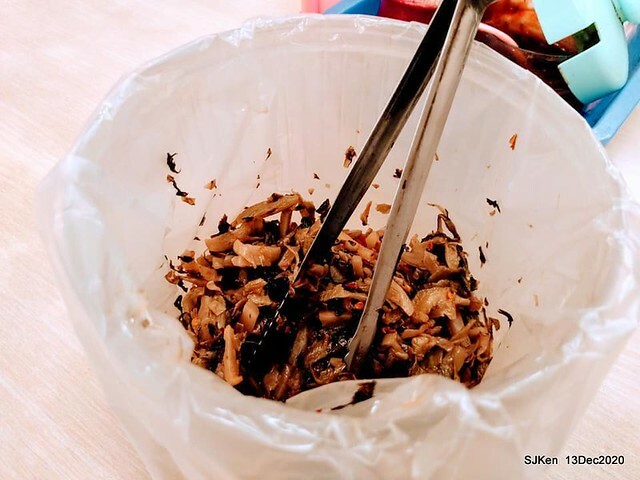 Pig intestines  cellophane noodles  & Braised pork on rice at 三元豬腸冬粉店，Taoyuan city, North Taiwan, SJKen, Dec 13, 2020.
