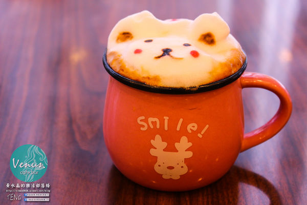 Venus cafe(維納斯咖啡)|桃園市/桃園區  (希臘氛圍，客製化咖啡拉花；中西餐點“維納斯”通通都有)