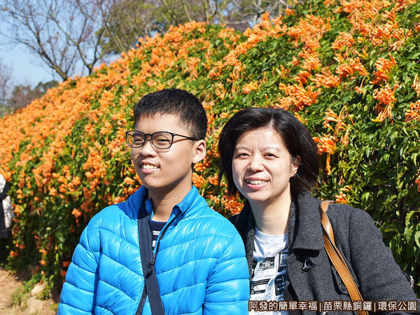 銅鑼環保公園13-炮仗花牆前留影.JPG