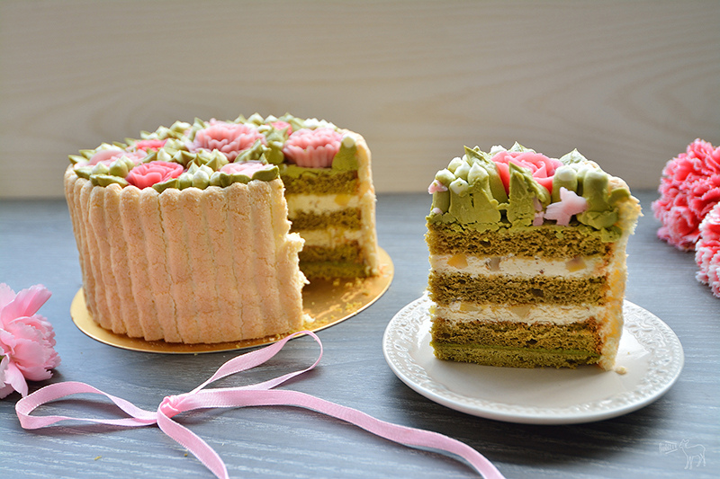 凡內莎烘焙工作室:栗子桂花慕斯抹茶蛋糕,像花朵一樣的母親節蛋糕生日蛋糕 凡內莎烘焙工作室:栗子桂花慕斯抹茶蛋糕,像花朵一樣的母親節蛋糕生日蛋糕