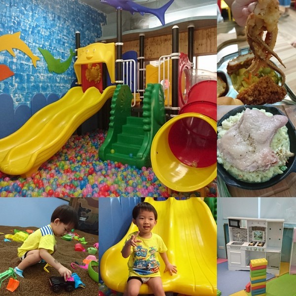 Young Lion 親子餐廳：高雄~Young Lion 親子餐廳~海底世界溜滑梯、決明子砂坑區、辦辦家酒~小朋友玩到欲罷不能~