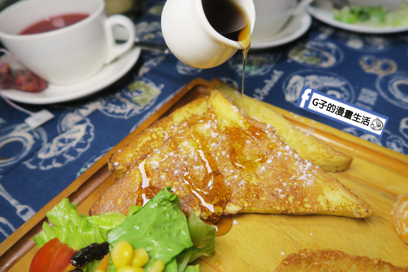 永和肥禿子美式餐廳-早午餐 青醬野菇雞肉歐姆蛋 法式吐司淋上蜂蜜