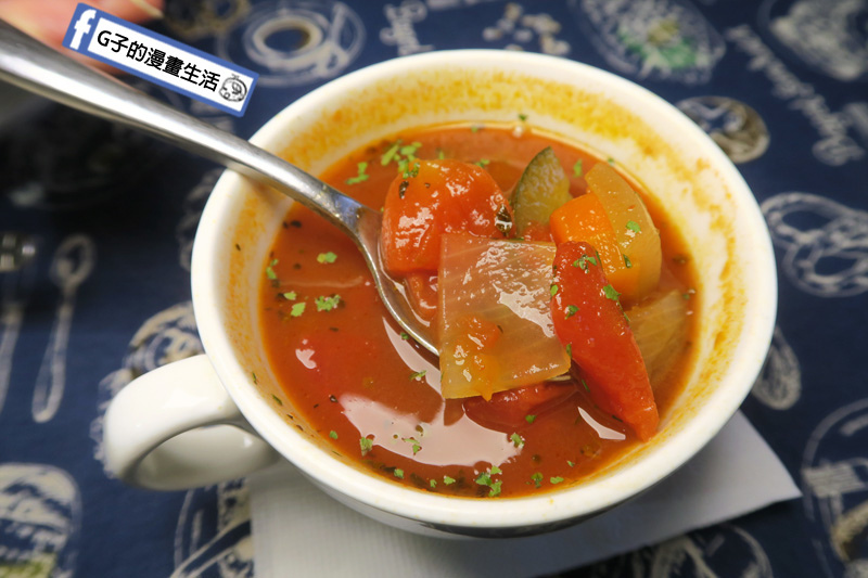 永和肥禿子美式餐廳-番茄蔬菜湯