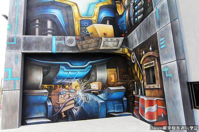 『嘉義大林景點』老楊方城市觀光工廠★老楊方塊酥主題觀光工廠/大型3D彩繪牆好好拍來嘉義必買的伴手禮