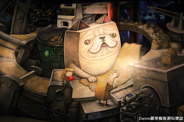 『嘉義大林景點』老楊方城市觀光工廠★老楊方塊酥主題觀光工廠/大型3D彩繪牆好好拍來嘉義必買的伴手禮