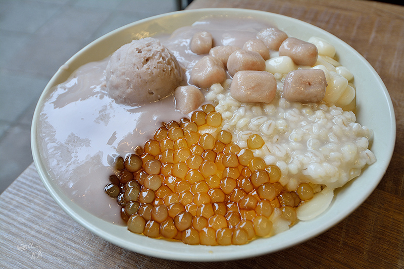 阿爸の芋圓:好吃特別的芋泥粉圓蔗片冰,手工白玉湯圓,永和樂華夜市美食推薦