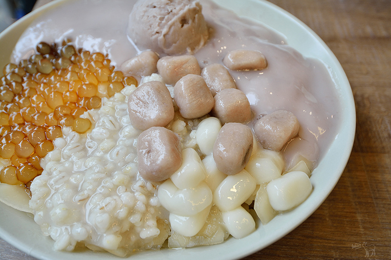 阿爸の芋圓:好吃特別的芋泥粉圓蔗片冰,手工白玉湯圓,永和樂華夜市美食推薦