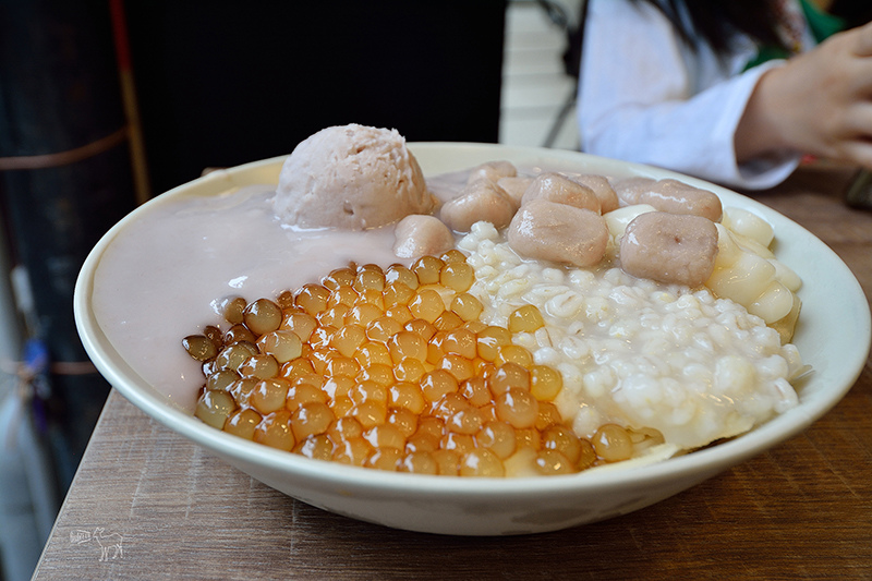 阿爸の芋圓:好吃特別的芋泥粉圓蔗片冰,手工白玉湯圓,永和樂華夜市美食推薦