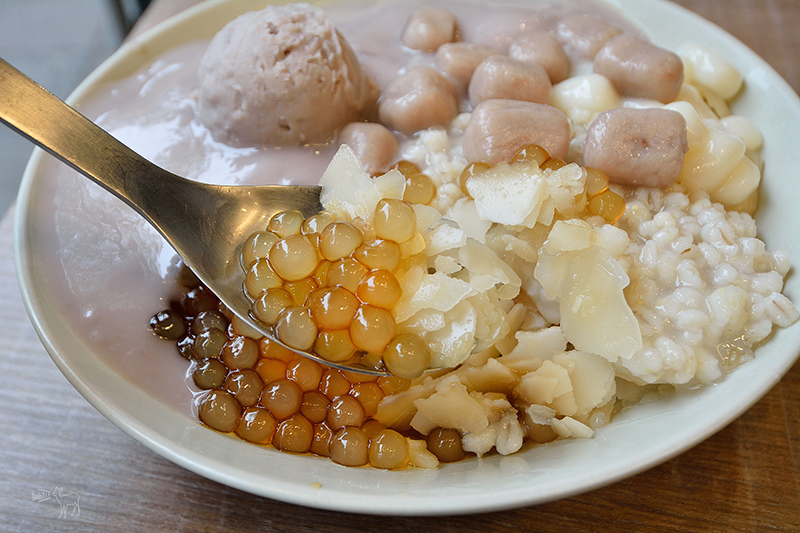 阿爸の芋圓:好吃特別的芋泥粉圓蔗片冰,手工白玉湯圓,永和樂華夜市美食推薦