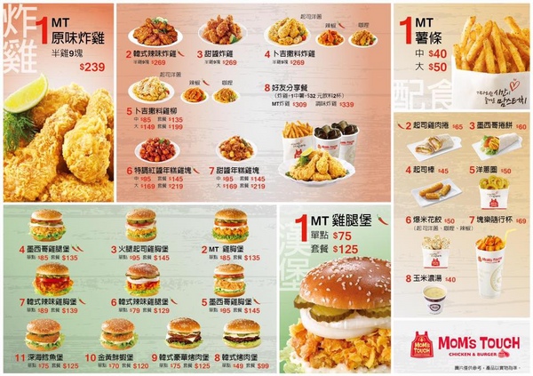 MOM'S TOUCH 맘스터치 - 나무위키：[食記]韓國炸雞領導品牌－MoM's TOUCH台南南台店、親民的價格給你不一樣的美味～