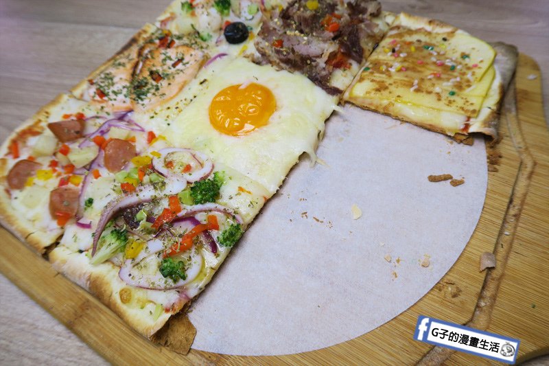 士林愛披薩 ipizza  披薩餅皮薄脆幾乎不油