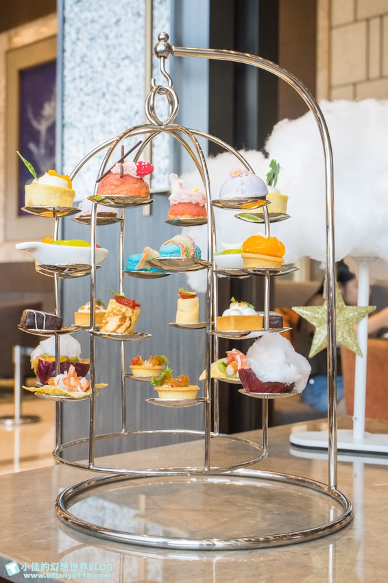 [台北下午茶]超值夢幻JC CAT雲朵鳥籠下午茶/六福萬怡大廳酒吧/好吃好拍的雙人下午茶推薦