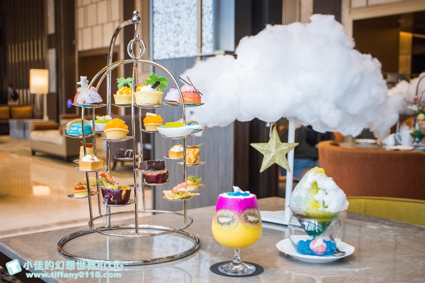 [台北下午茶]超值夢幻JC CAT雲朵鳥籠下午茶/六福萬怡大廳酒吧/好吃好拍的雙人下午茶推薦