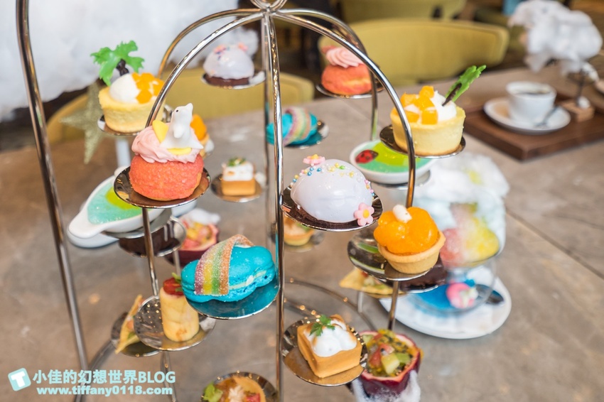 [台北下午茶]超值夢幻JC CAT雲朵鳥籠下午茶/六福萬怡大廳酒吧/好吃好拍的雙人下午茶推薦