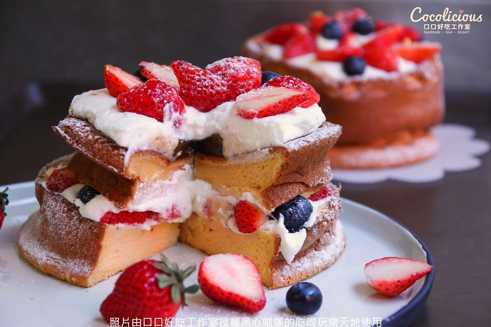 高雄新興區︱口口好吃工作室　吃過嗎？有著梔子花香的彩虹乳酪蛋糕～