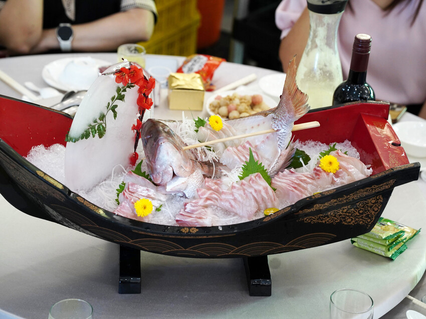 台南辦桌推薦│洪廚喜宴心得分享│辦桌也能吃到儀式感│真鯛刺身