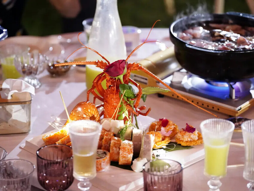 台南婚宴推薦│洪廚喜宴│夢幻戶外花系婚禮│絕美佈置＋創意辦桌