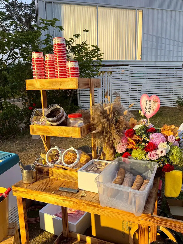 台南婚宴推薦│洪廚喜宴│夢幻戶外花系婚禮│絕美佈置＋創意辦桌