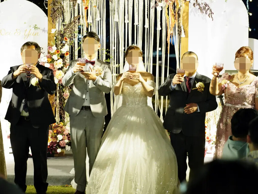 台南婚宴推薦│洪廚喜宴│夢幻戶外花系婚禮│絕美佈置＋創意辦桌