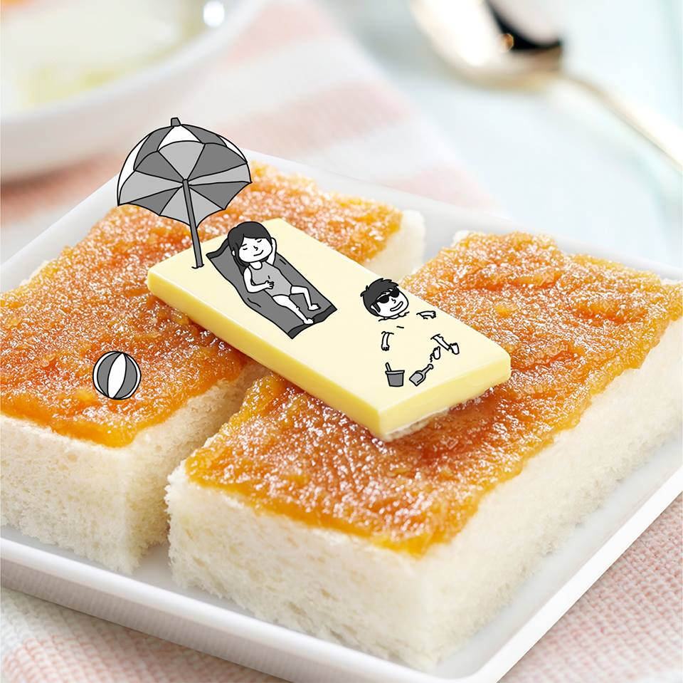 Melting under the 🌞 like butter on Kaya Toast but feeling glam with a tan.-取自新加坡土司工坊粉絲團