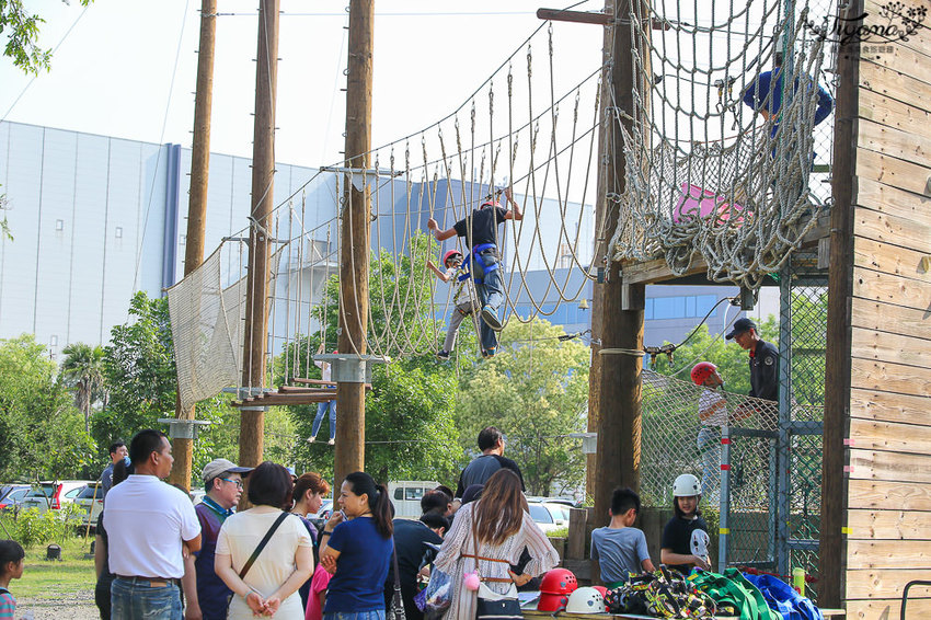 台南親子景點，樹谷農場好好玩！！雲端歷險繩索挑戰小朋友的勇氣與體力 - 緹雅瑪 美食旅遊趣