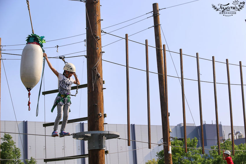 台南親子景點，樹谷農場好好玩！！雲端歷險繩索挑戰小朋友的勇氣與體力 - 緹雅瑪 美食旅遊趣