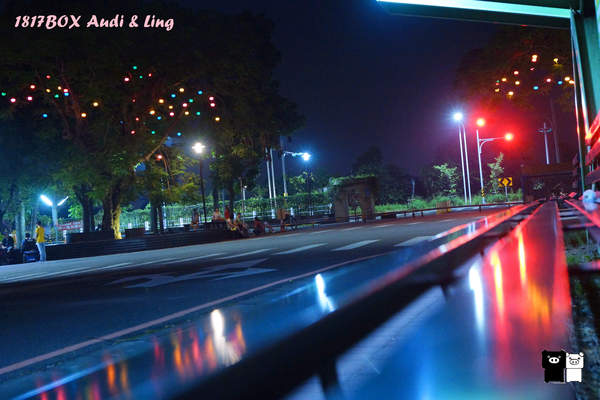 【雲林。斗六】環球科大鳳凰夫妻樹浪漫點燈。夜拍。鳳凰樹。愛月樓