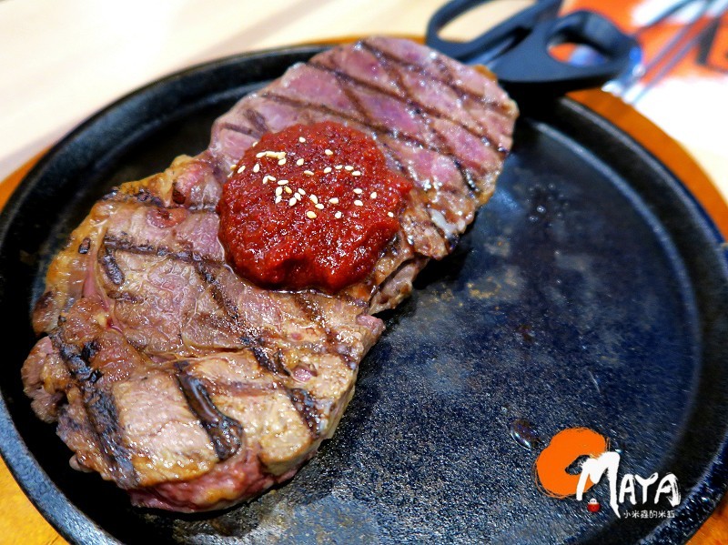 【新店｜捷運大評林站】OMAYA春川炒雞~超牽絲的春川炒雞搭牛排~超彭派可愛的棉花糖泡泡飲~♥