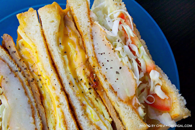 逢甲商圈│多士號＊起司控不能錯過的早午餐。三明治和蛋餅都會爆漿又牽絲唷