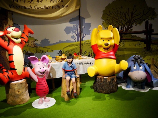 小熊維尼展，小孩兒也喜愛。