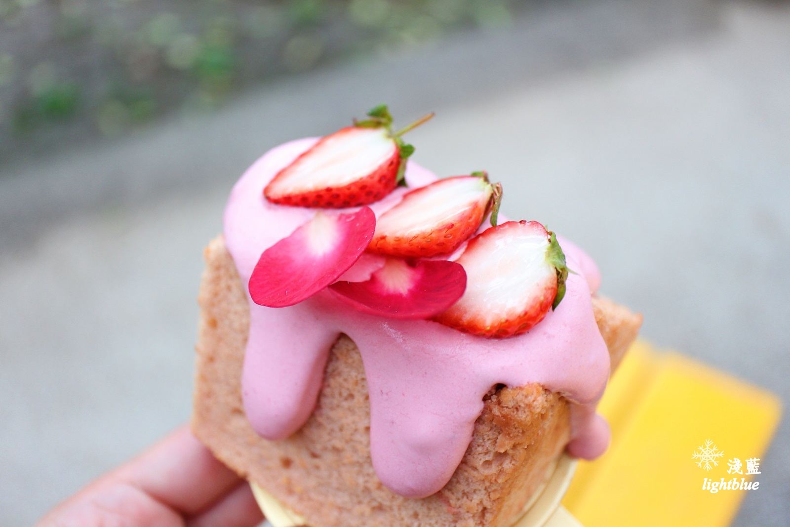 [ 民生社區美食 ] 淺藍 × BOKA～二訪草莓季，來吃美美的花圈與草莓戚風