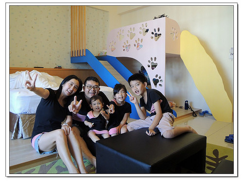 《幸福行》宜蘭冬山‧夜泊.梅花鹿渡假民宿 親子房溜滑梯上下舖