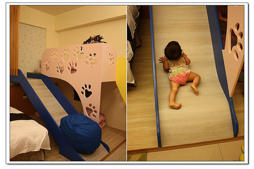 《幸福行》宜蘭冬山‧夜泊.梅花鹿渡假民宿 親子房溜滑梯上下舖