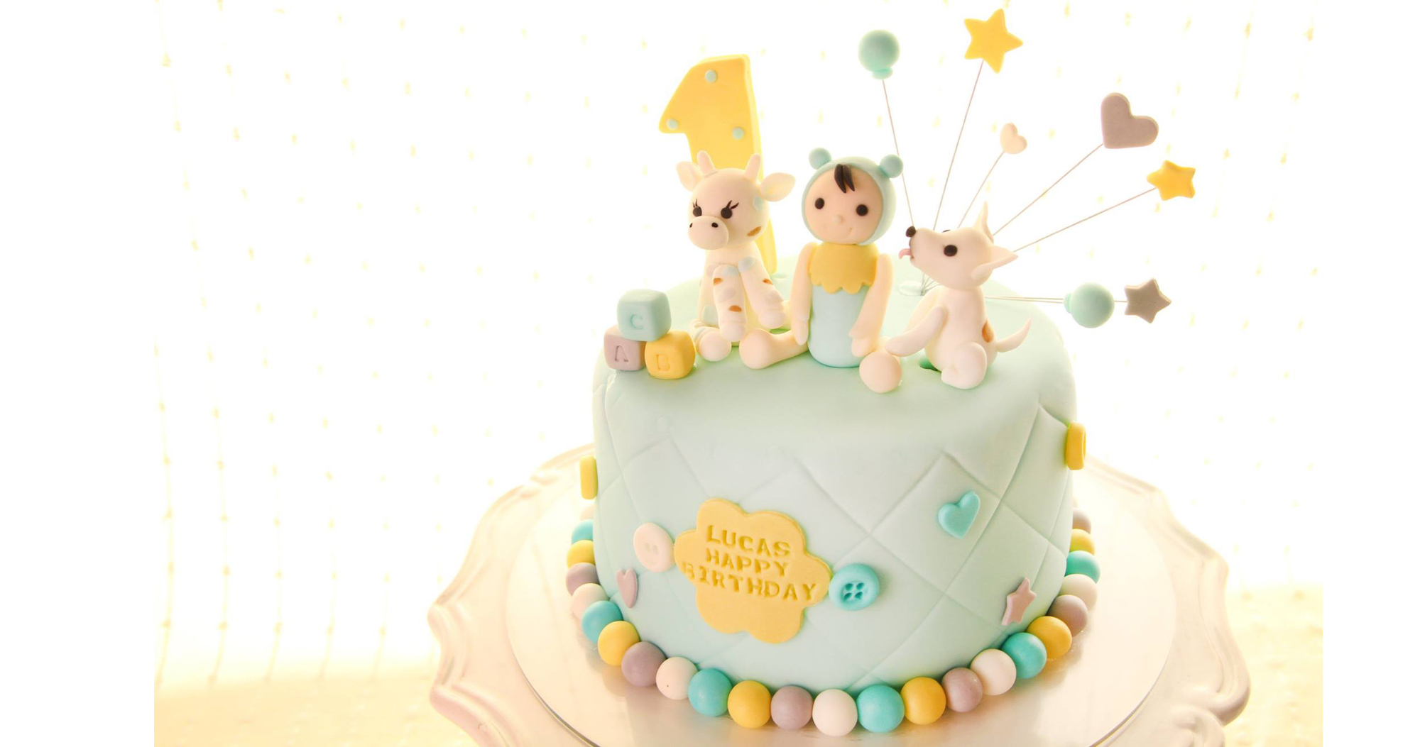 『彌月試吃』超夢幻迷你派對組合，收涎餅乾、翻糖蛋糕、甜點設計【Candy Wedding 彌月蛋糕】