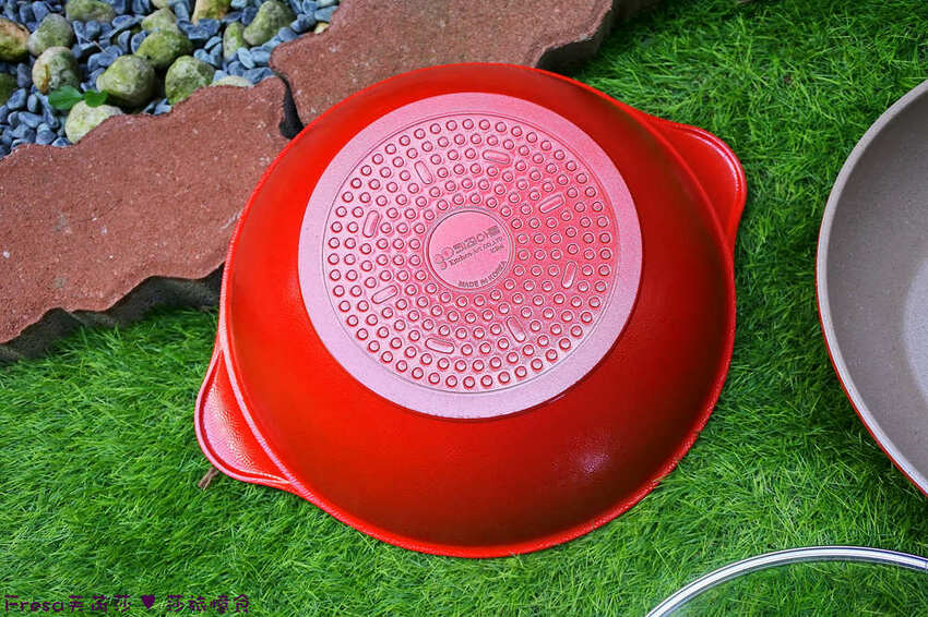 家居鍋具【韓國Kitchen Art】絕美超喜氣搬家送禮首選!紅鈦晶原石IH不沾鍋具組-二代升級款│炒鍋+湯鍋+平煎鍋+鍋蓋│疊起收納超方便 - Fresa芙芮莎♥莎旅憶食