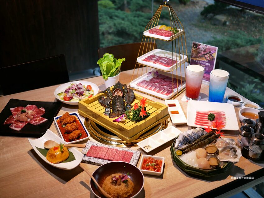 【台中南屯區美食】紅巢燒肉工房公益旗艦店,超平價雙人牛豚燒肉套餐,平日限定1180元!還可加購日本A5和牛、波士頓活龍蝦,生日壽星來店慶生送蛋糕!內文附詳細菜單價位介紹。 @熊寶小榆の旅遊日記