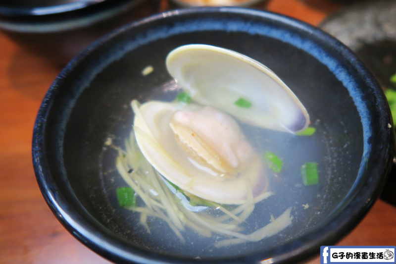 甘釜京 韓日燒肉料理專門店 烤大蛤 熱湯好喝