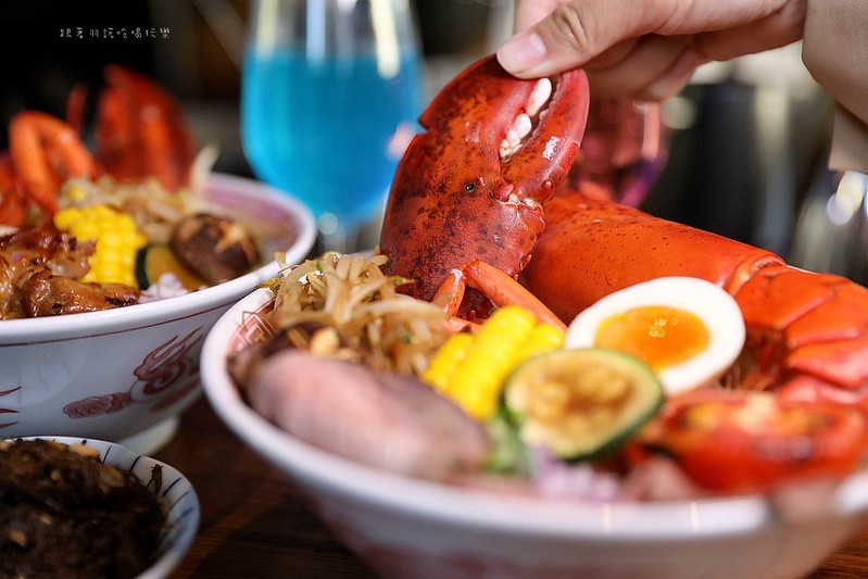 桃園中壢必吃隱藏美食織田信長拉麵現撈波士頓龍蝦拉麵375