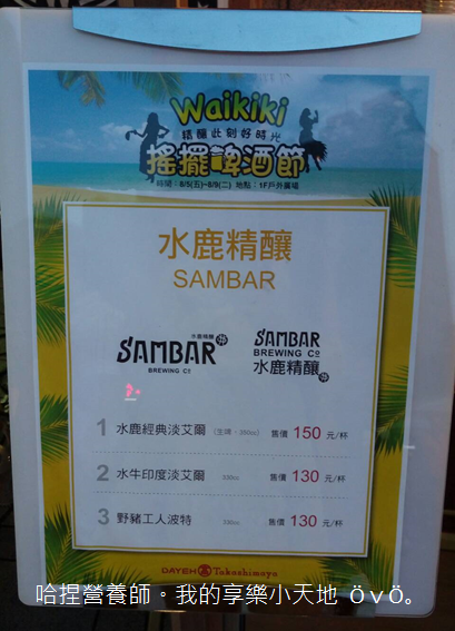 【活動】大葉高島屋Waikiki 搖擺啤酒節-免費啤酒試飲、樂團演唱、精彩活動,熱情仲夏盡情搖擺❤