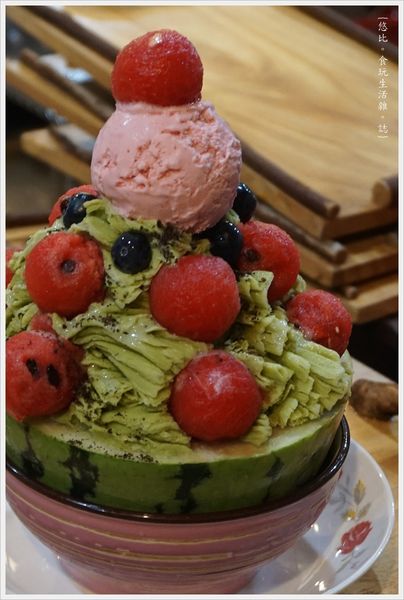 尋庄懷舊冰店-39-抹茶西瓜冰.JPG