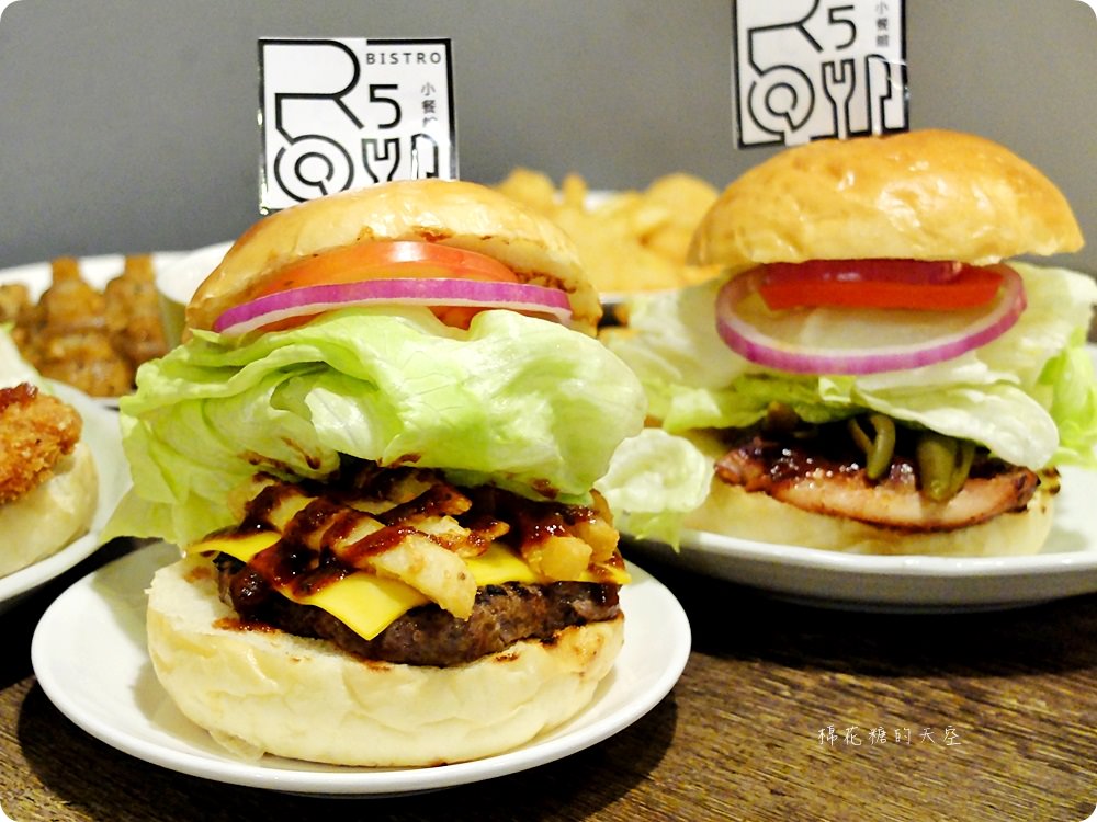 檜意生活村週邊R5小餐館客製美式漢堡超好吃!現烤可麗露吃了會上癮~
