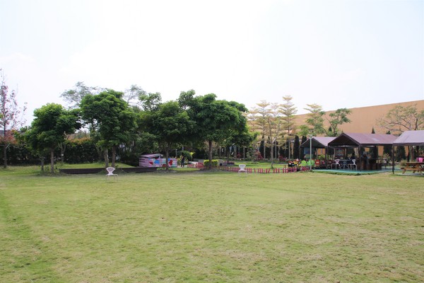 蘑菇部落生態休閒農場:【彰化景點】埔心蘑菇部落生態休閒農場~赤腳丫跑跑蘑菇大草原/蕈菇彩繪牆/童話風美味窯烤PIZZA/落羽松/園區小火車