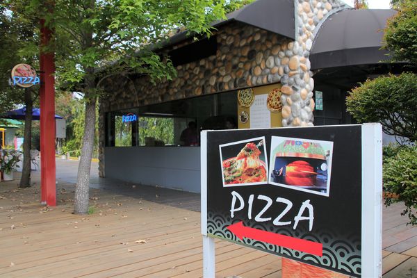 蘑菇部落生態休閒農場:【彰化景點】埔心蘑菇部落生態休閒農場~赤腳丫跑跑蘑菇大草原/蕈菇彩繪牆/童話風美味窯烤PIZZA/落羽松/園區小火車